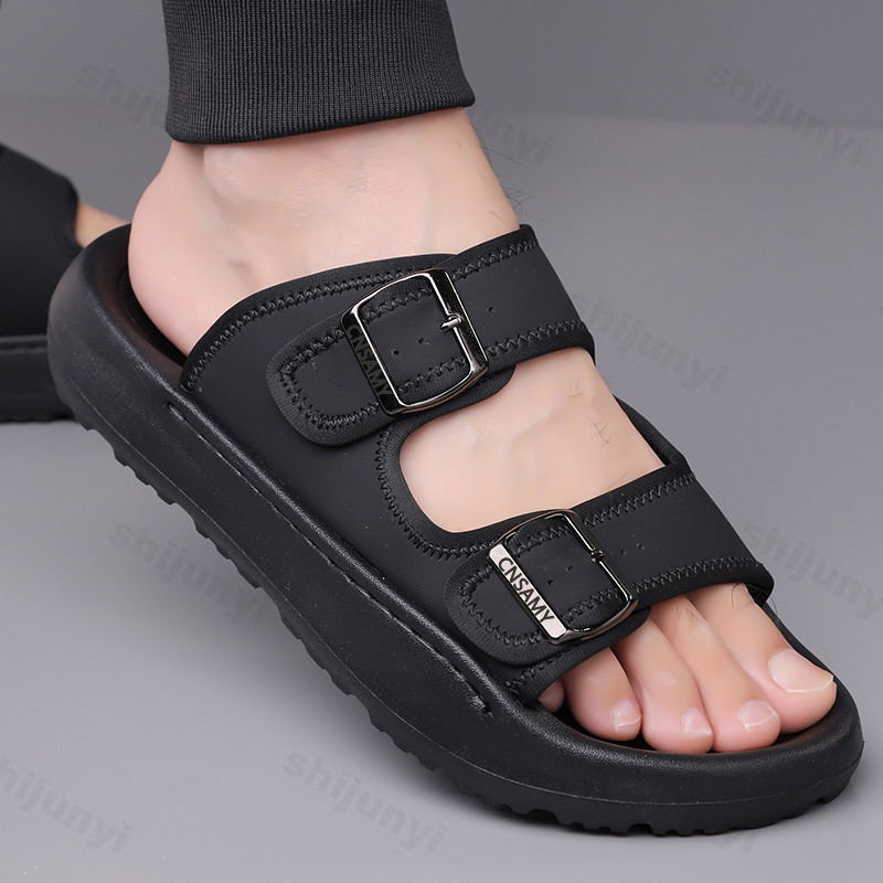 Men's Slippers 2025 Summer Bre - Flip Flop Leather Men ulasan dan harga