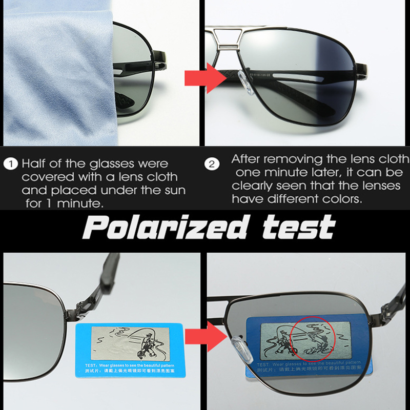 LIOUMO Aviation Sunglasses Men - Sunglasses Aviator Polarized ulasan dan harga